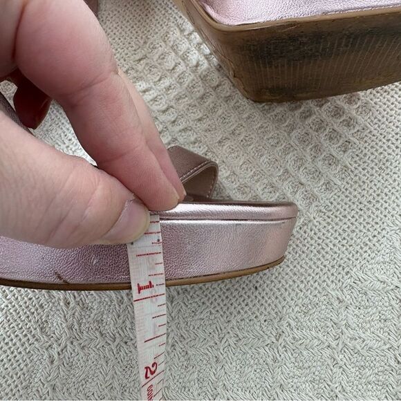 Mix No. 6 Sundra Sandal Metallic Pink Platform Heels - Picture 11 of 12